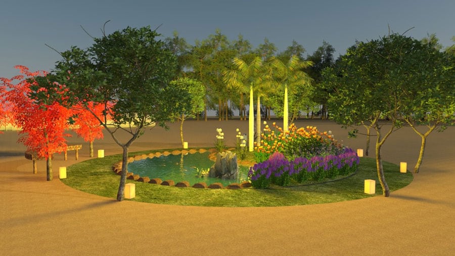 גינת יין-יאנג עגולה