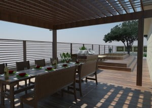 תכנון והדמיות גינה מדהימה בישוב במרכז