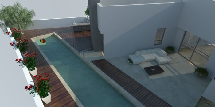 5 - הקמת בריכת שחיה ביתית