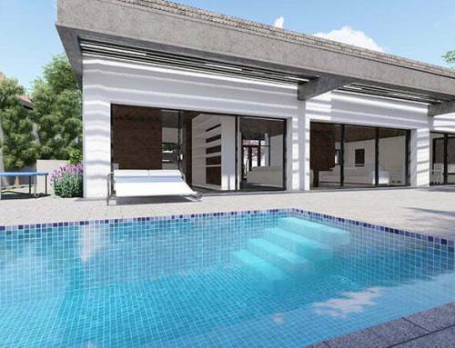 תכנון פרויקט יוקרתי עם בריכת שחיה בצפון תל אביב